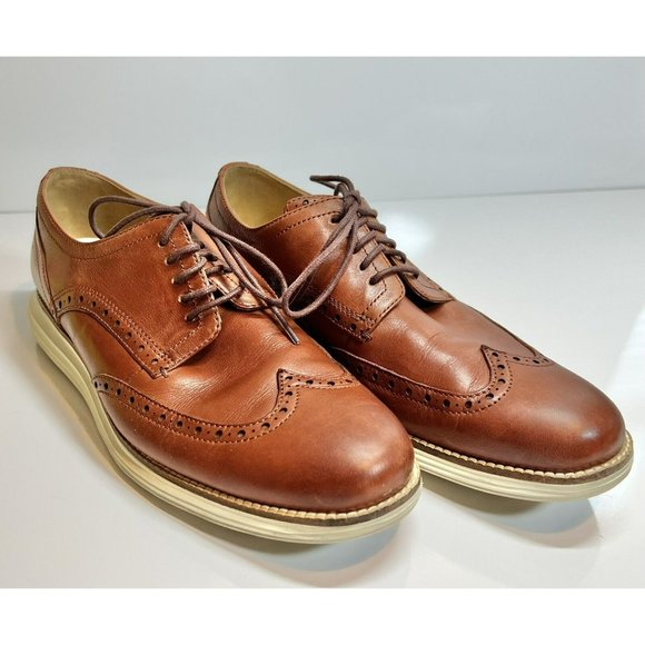 Cole Haan Men's Original Grand OS Wingtip Oxford Brown Style C26471 Size 9M - Picture 1 of 10